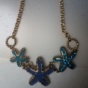 Betsey Johnson Crystal Starfish fashion ne…